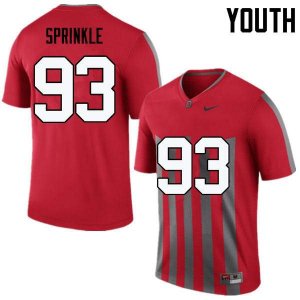 Youth Ohio State Buckeyes #93 Tracy Sprinkle Throwback Nike NCAA College Football Jersey Latest OCM6144KP